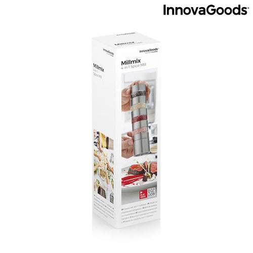 4-in-1  Keramik Gewürzmühle mit 4 Behältern