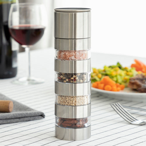 4-in-1  Keramik Gewürzmühle mit 4 Behältern